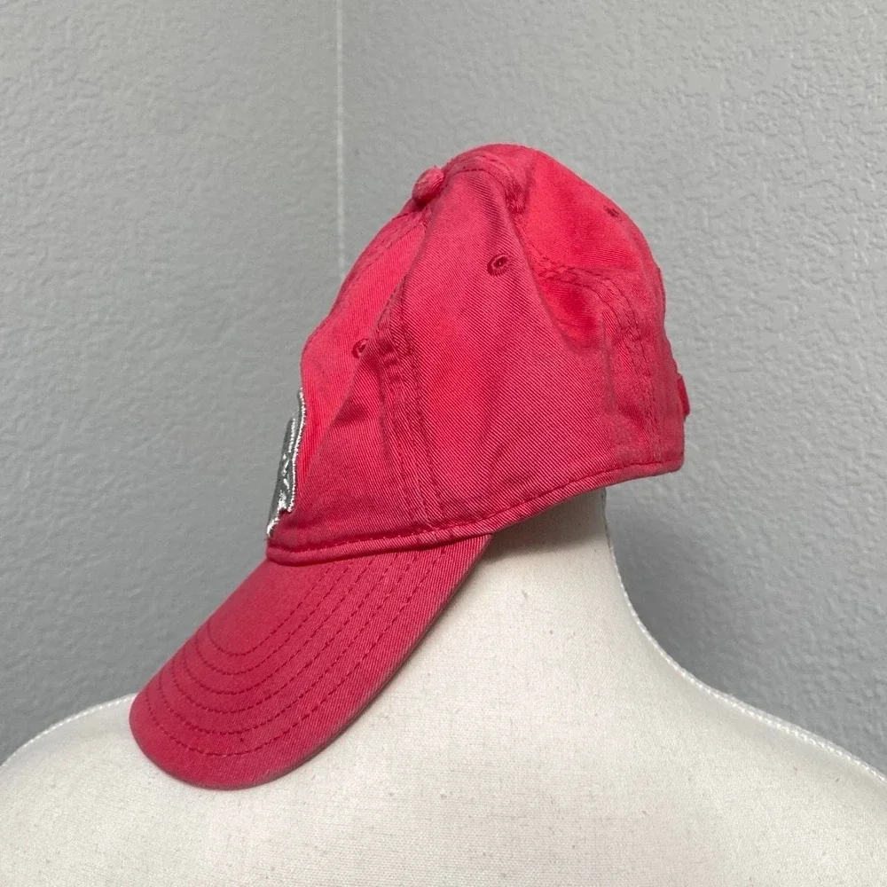 NFL ARIZONA CARDINALS PINK RED BASEBALL CAP ADJUSTABLE STRAP ATHLETIC SPORTY